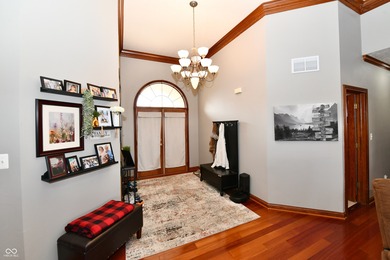 This all BRICK, one level home with a FINISHED walk-out basement on Hickory Stick Golf Club in Indiana - for sale on GolfHomes.com, golf home, golf lot