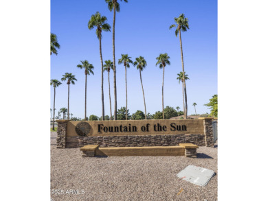 Enjoy the best of Arizona living in this updated 2-bedroom on Fountain of the Sun Country Club in Arizona - for sale on GolfHomes.com, golf home, golf lot