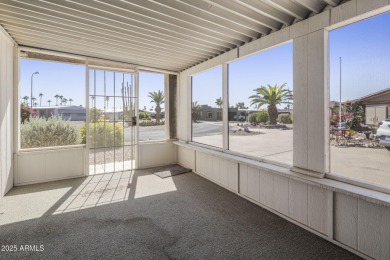 Enjoy the best of Arizona living in this updated 2-bedroom on Fountain of the Sun Country Club in Arizona - for sale on GolfHomes.com, golf home, golf lot