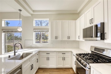 GOLF COURSE + MOUNTAIN VIEWS! Stunning single-story townhome on Highland Falls Golf Club in Nevada - for sale on GolfHomes.com, golf home, golf lot