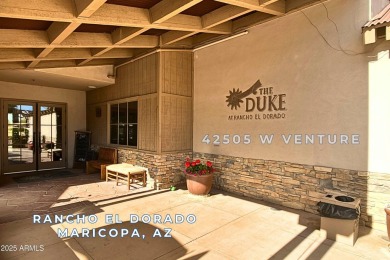 Charming single-level home for sale in Maricopa Arizona's only on The Duke At Rancho El Dorado Golf Course in Arizona - for sale on GolfHomes.com, golf home, golf lot