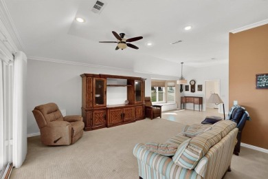 Charming 3-bedroom Trova with extended golf cart garage and on Wildhorse Golf Club of Robson Ranch in Texas - for sale on GolfHomes.com, golf home, golf lot