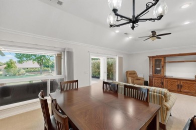Charming 3-bedroom Trova with extended golf cart garage and on Wildhorse Golf Club of Robson Ranch in Texas - for sale on GolfHomes.com, golf home, golf lot