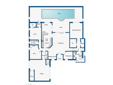 Experience serene lakeside and golf course living in this on Spanish Wells Golf and Country Club in Florida - for sale on GolfHomes.com, golf home, golf lot