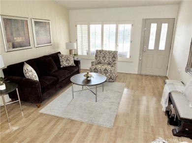 Charming and expanded one-bedroom, one-bathroom cottage nestled on Leisure World Seal Beach Golf Course in California - for sale on GolfHomes.com, golf home, golf lot