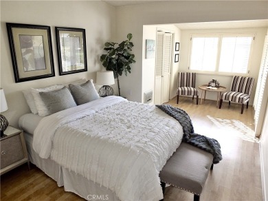 Charming and expanded one-bedroom, one-bathroom cottage nestled on Leisure World Seal Beach Golf Course in California - for sale on GolfHomes.com, golf home, golf lot