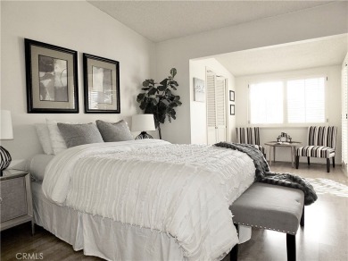 Charming and expanded one-bedroom, one-bathroom cottage nestled on Leisure World Seal Beach Golf Course in California - for sale on GolfHomes.com, golf home, golf lot