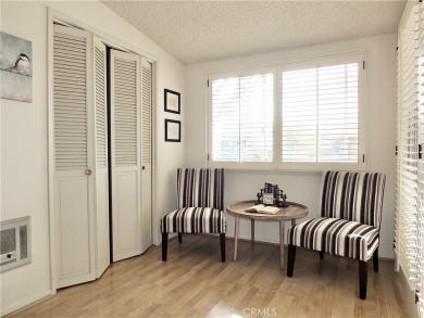 Charming and expanded one-bedroom, one-bathroom cottage nestled on Leisure World Seal Beach Golf Course in California - for sale on GolfHomes.com, golf home, golf lot