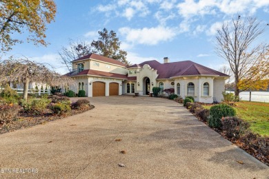 A grand Mediterranean in one of the most coveted locations at on Lake Tansi Village Country Club in Tennessee - for sale on GolfHomes.com, golf home, golf lot