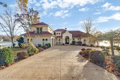 A grand Mediterranean in one of the most coveted locations at on Lake Tansi Village Country Club in Tennessee - for sale on GolfHomes.com, golf home, golf lot