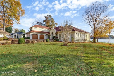 A grand Mediterranean in one of the most coveted locations at on Lake Tansi Village Country Club in Tennessee - for sale on GolfHomes.com, golf home, golf lot