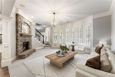 Stunning elegance overlooking the 14th green in gated White on White Columns Country Club in Georgia - for sale on GolfHomes.com, golf home, golf lot