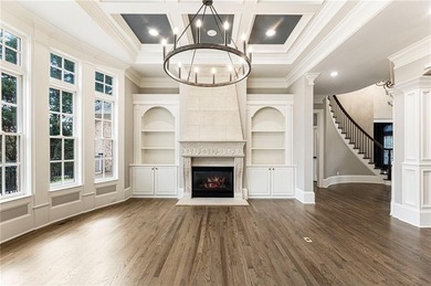 Stunning elegance overlooking the 14th green in gated White on White Columns Country Club in Georgia - for sale on GolfHomes.com, golf home, golf lot