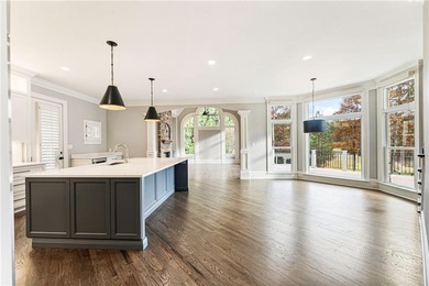 Stunning elegance overlooking the 14th green in gated White on White Columns Country Club in Georgia - for sale on GolfHomes.com, golf home, golf lot