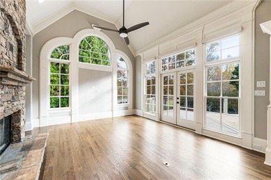 Stunning elegance overlooking the 14th green in gated White on White Columns Country Club in Georgia - for sale on GolfHomes.com, golf home, golf lot