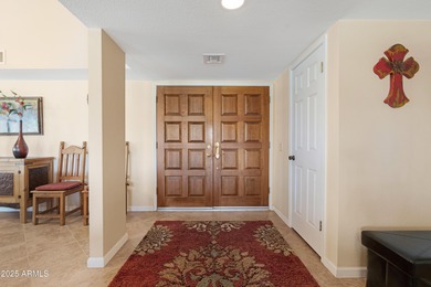 Come see the beautiful sunset views of the golf course and lake on Cottonwood Country Club in Arizona - for sale on GolfHomes.com, golf home, golf lot