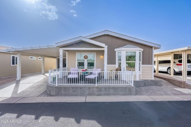 Charming furnished 2 bedroom, 2 bath, plus bonus room home with on Viewpoint Golf Resort in Arizona - for sale on GolfHomes.com, golf home, golf lot