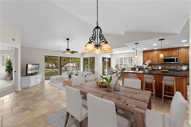 Step into a peaceful retreat designed for effortless everyday on Estero Country Club in Florida - for sale on GolfHomes.com, golf home, golf lot