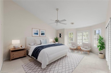 Step into a peaceful retreat designed for effortless everyday on Estero Country Club in Florida - for sale on GolfHomes.com, golf home, golf lot