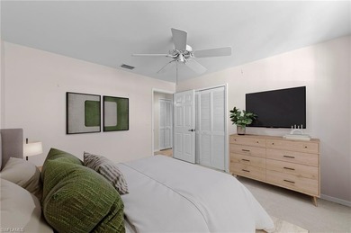 Step into a peaceful retreat designed for effortless everyday on Estero Country Club in Florida - for sale on GolfHomes.com, golf home, golf lot