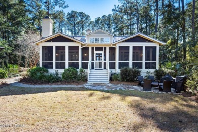 Infused with Southern charm, this custom-built home seamlessly on Old Tabby Links on Spring Island in South Carolina - for sale on GolfHomes.com, golf home, golf lot