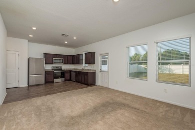 Built in 2021, this 3 bedroom, 2.5 bathroom home in the highly on The Links of Lake Bernadette in Florida - for sale on GolfHomes.com, golf home, golf lot