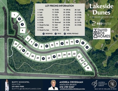 Discover a new level of living at Lakeside Dunes, RedWater's on Muskegon Country Club in Michigan - for sale on GolfHomes.com, golf home, golf lot