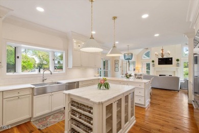 Step into timeless elegance at 801 Pinehurst Drive--a on Chapel Hill Country Club in North Carolina - for sale on GolfHomes.com, golf home, golf lot