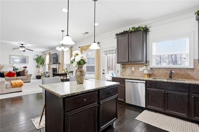 Welcome home to this lovely brick front detached home situated on Durham Lakes Country Club in Georgia - for sale on GolfHomes.com, golf home, golf lot