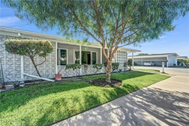 Charming corner end unit in private and peaceful Mutual 3 at on Leisure World Seal Beach Golf Course in California - for sale on GolfHomes.com, golf home, golf lot