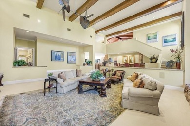 Set across two private, meticulously landscaped lots inside the on Fiddlesticks Country Club in Florida - for sale on GolfHomes.com, golf home, golf lot