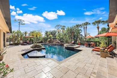 Set across two private, meticulously landscaped lots inside the on Fiddlesticks Country Club in Florida - for sale on GolfHomes.com, golf home, golf lot