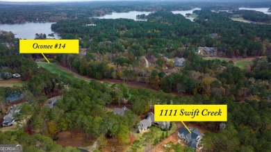 Indulge in opulent living within this custom 5-bedroom, 5.5-bath on Reynolds Lake Oconee - The Oconee in Georgia - for sale on GolfHomes.com, golf home, golf lot