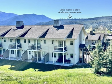 This pristine 3-bedroom condo has the best location in the on Big Sky of Montana Golf Course in Montana - for sale on GolfHomes.com, golf home, golf lot