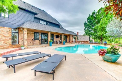 Welcome to a refined residence nestled on the prestigious west on Oak Tree National Golf and Country Club in Oklahoma - for sale on GolfHomes.com, golf home, golf lot