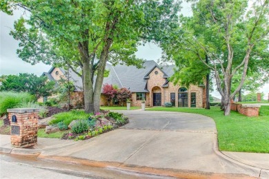 Welcome to a refined residence nestled on the prestigious west on Oak Tree National Golf and Country Club in Oklahoma - for sale on GolfHomes.com, golf home, golf lot