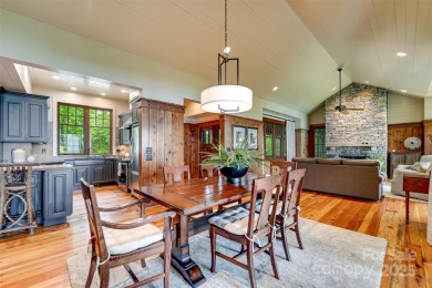 Perched at 4,600' along the ridgeline, this classic rustic home on Balsam Mountain Preserve in North Carolina - for sale on GolfHomes.com, golf home, golf lot