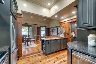 Perched at 4,600' along the ridgeline, this classic rustic home on Balsam Mountain Preserve in North Carolina - for sale on GolfHomes.com, golf home, golf lot
