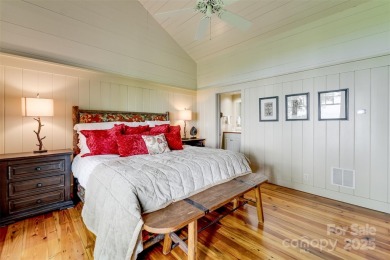 Perched at 4,600' along the ridgeline, this classic rustic home on Balsam Mountain Preserve in North Carolina - for sale on GolfHomes.com, golf home, golf lot