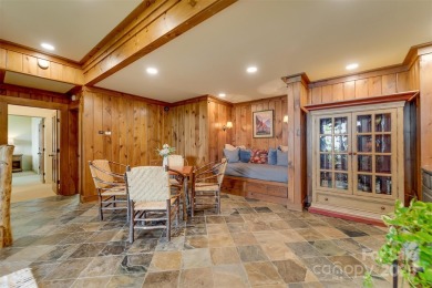 Perched at 4,600' along the ridgeline, this classic rustic home on Balsam Mountain Preserve in North Carolina - for sale on GolfHomes.com, golf home, golf lot