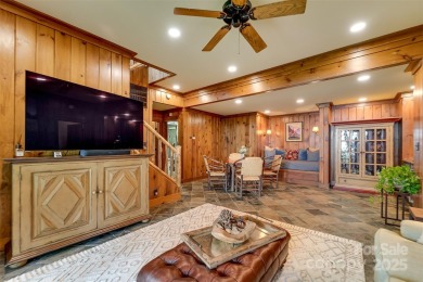 Perched at 4,600' along the ridgeline, this classic rustic home on Balsam Mountain Preserve in North Carolina - for sale on GolfHomes.com, golf home, golf lot