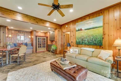 Perched at 4,600' along the ridgeline, this classic rustic home on Balsam Mountain Preserve in North Carolina - for sale on GolfHomes.com, golf home, golf lot