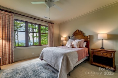 Perched at 4,600' along the ridgeline, this classic rustic home on Balsam Mountain Preserve in North Carolina - for sale on GolfHomes.com, golf home, golf lot