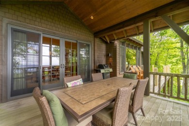 Perched at 4,600' along the ridgeline, this classic rustic home on Balsam Mountain Preserve in North Carolina - for sale on GolfHomes.com, golf home, golf lot