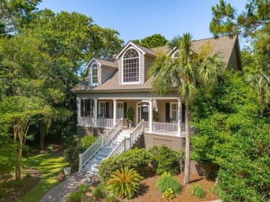 Set among the live oaks with lovely views of the 5th hole of on Kiawah Island Resort - Cougar Point in South Carolina - for sale on GolfHomes.com, golf home, golf lot
