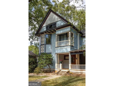 Step into a world of timeless luxury in the heart of Candler on Candler Park Golf Course in Georgia - for sale on GolfHomes.com, golf home, golf lot