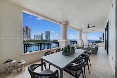 This elegantly designed 4-bedroom, 4.5-bath residence at Palazzo on Fisher Island Club in Florida - for sale on GolfHomes.com, golf home, golf lot