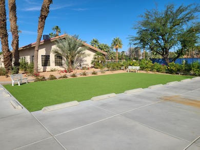 Welcome to this inviting two-bedroom, one-bath end unit condo on Indian Palms Country Club and Resort in California - for sale on GolfHomes.com, golf home, golf lot