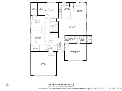 Come tour this spacious 4-bedroom, 2-bathroom single story home on Carolina Trace Country Club in North Carolina - for sale on GolfHomes.com, golf home, golf lot