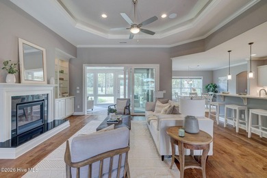 Built in 2020, this stunning 3,056 sq ft all-brick residence on Compass Pointe Golf Course in North Carolina - for sale on GolfHomes.com, golf home, golf lot